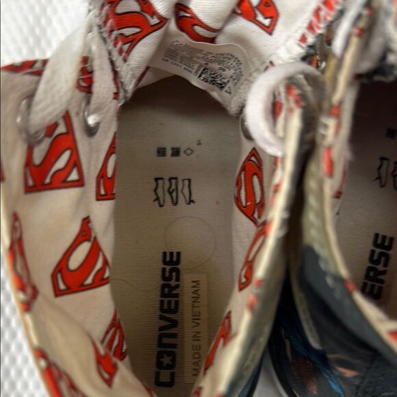 Converse All-Star and DC Comics Superman High-Top Sneakers Size 8 - Picture 10 of 12